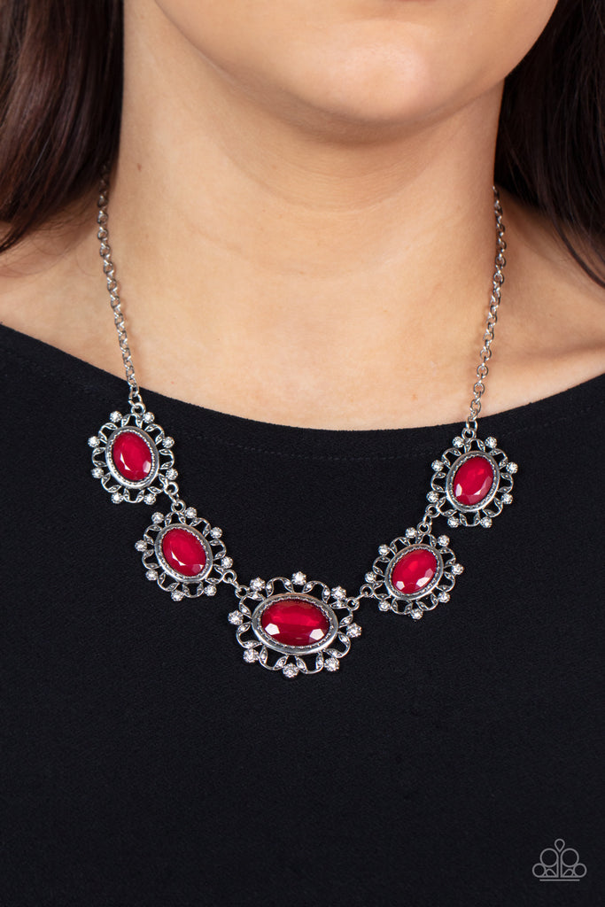 Meadow Wedding - Red Paparazzi Necklace - The Sassy Sparkle