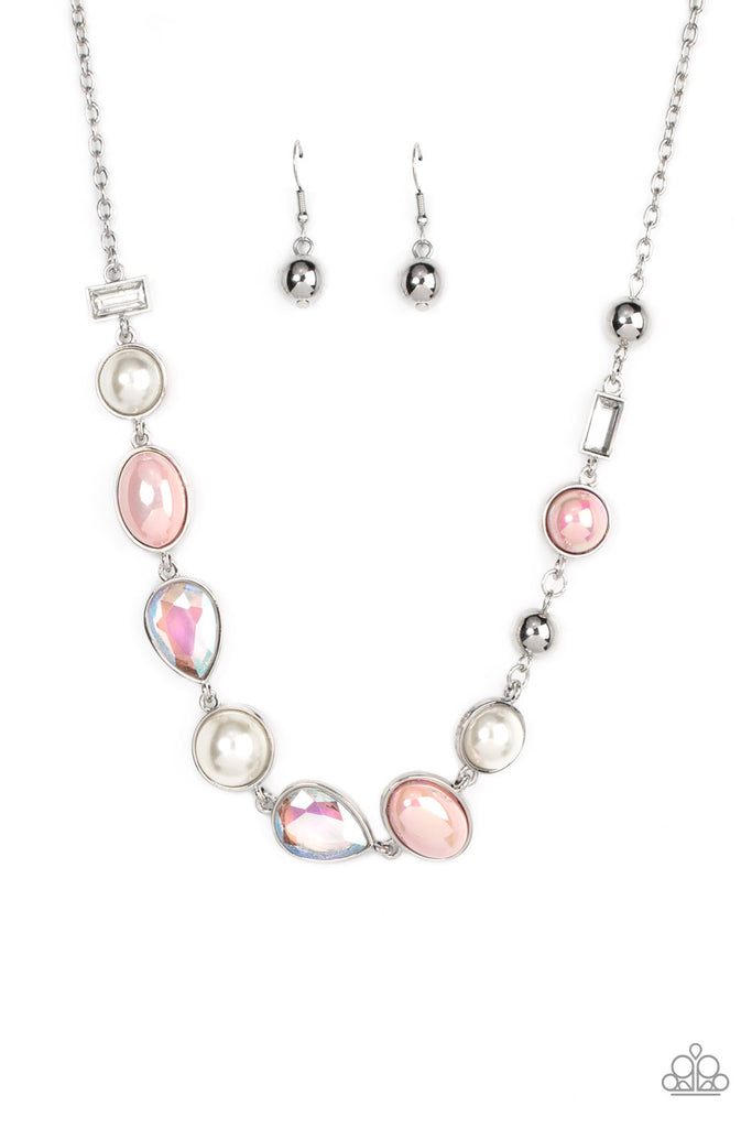 Nautical Nirvana - Pink Pearl Necklace-Paparazzi