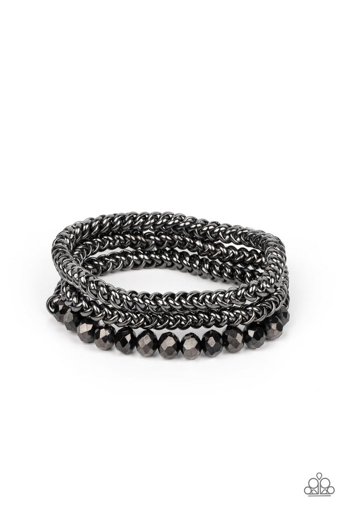 PRE ORDER Gutsy and Glitzy - Black Paparazzi Bracelet - The Sassy Sparkle