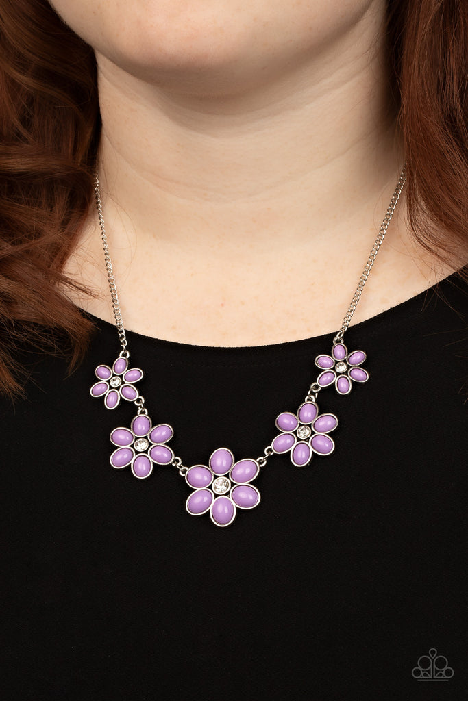 Prairie Party - Purple Necklace-Paparazzi