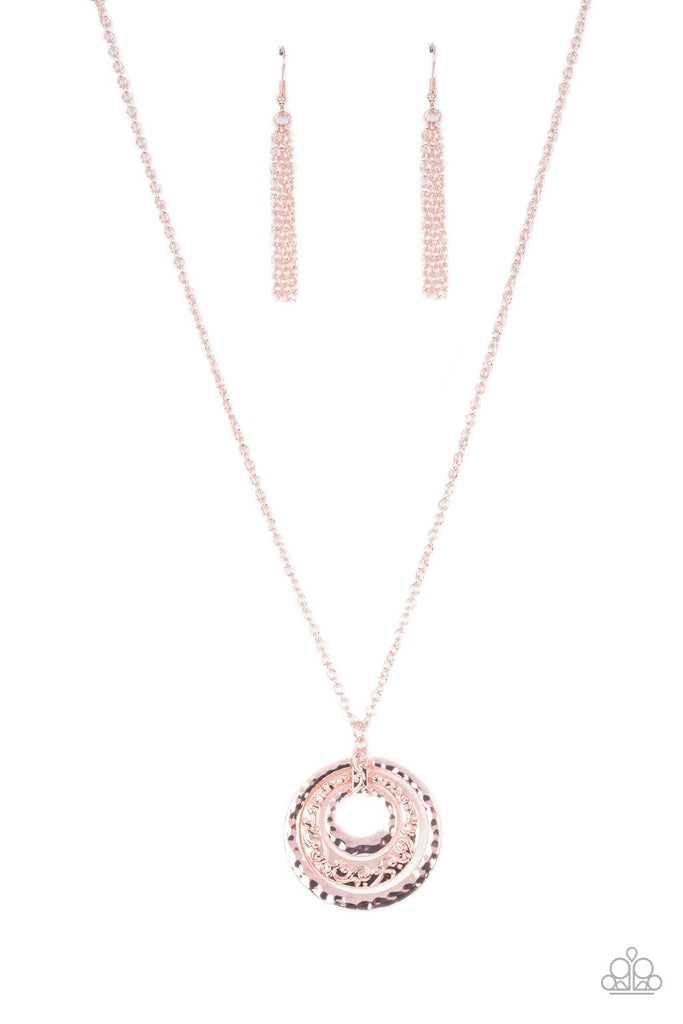 Totally Tulum - Rose Gold Necklace-Paparazzi