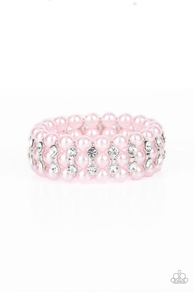 Eiffel Tower Elegance - Pink Paparazzi Bracelet - The Sassy Sparkle