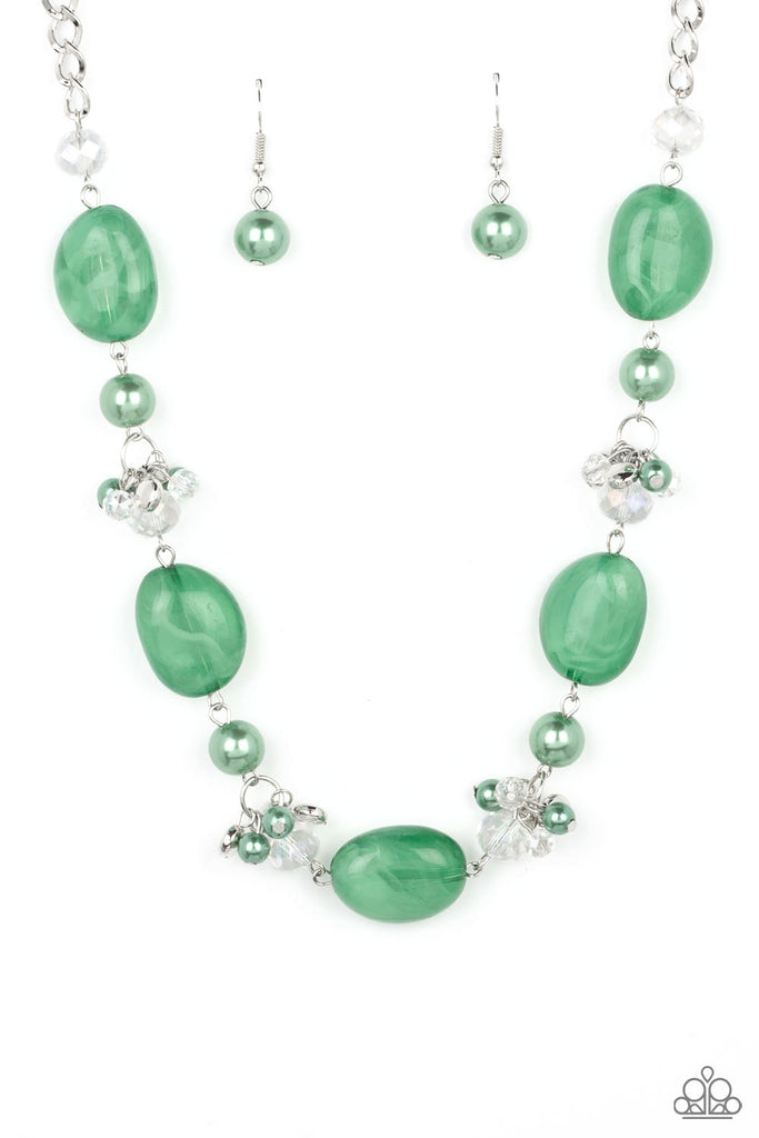 The Top TENACIOUS - Green Paparazzi Necklace