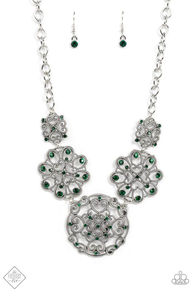 Royally Romantic - Green Necklace-Paparazzi