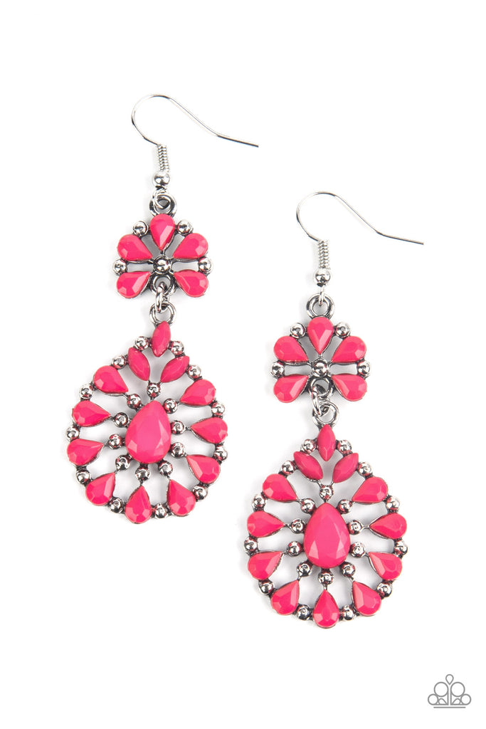 Posh Palooza - Pink Earring-Paparazzi