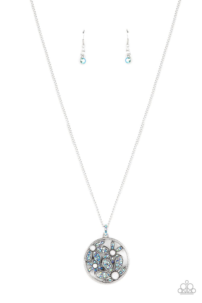 Glade Glamour - Blue Necklace-Paparazzi