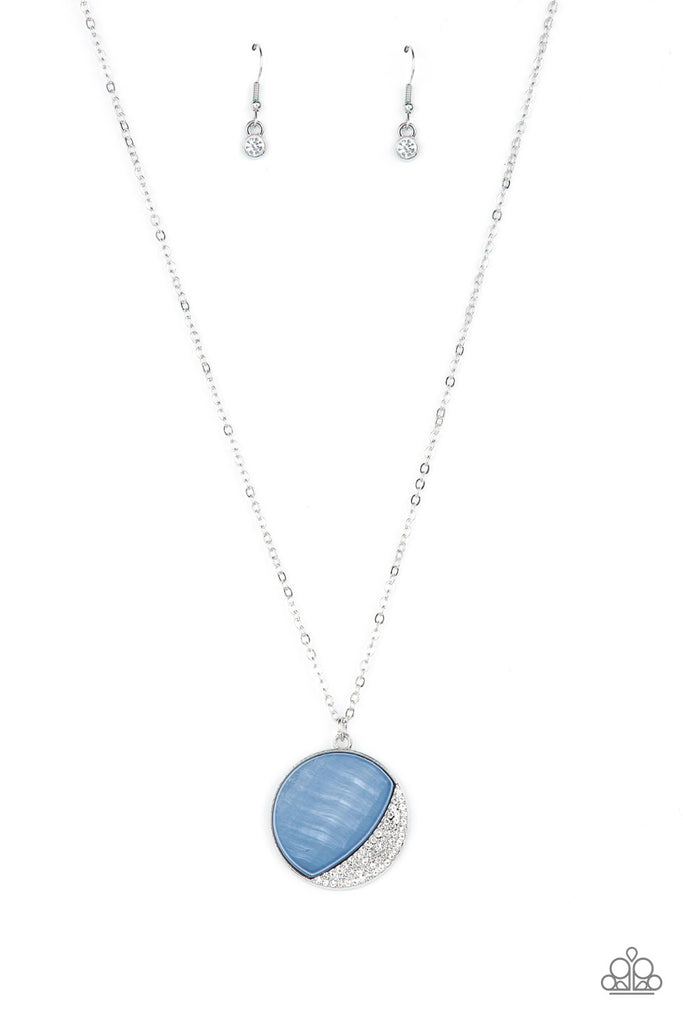 Oceanic Eclipse - Blue Necklace-Paparazzi