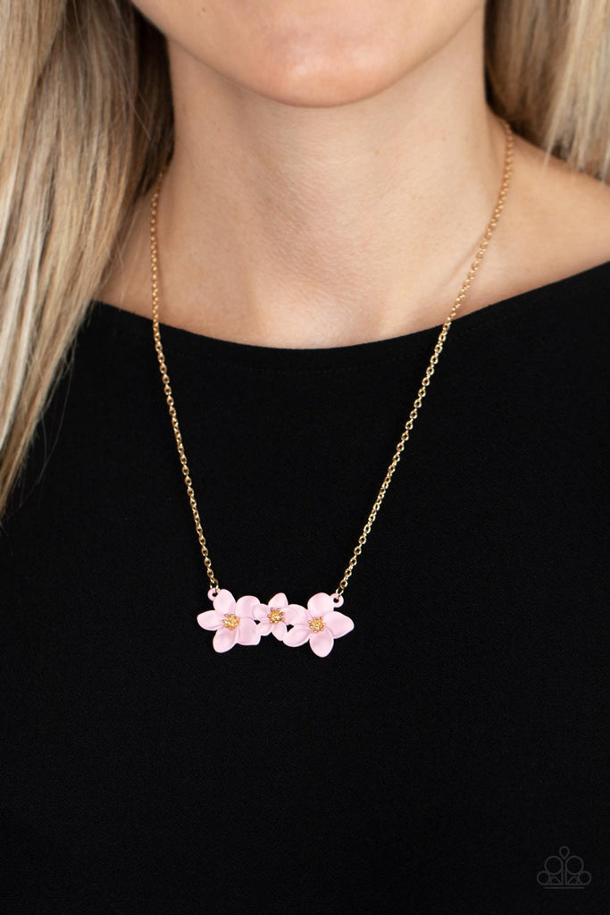 Petunia Picnic - Pink Necklace-Paparazzi