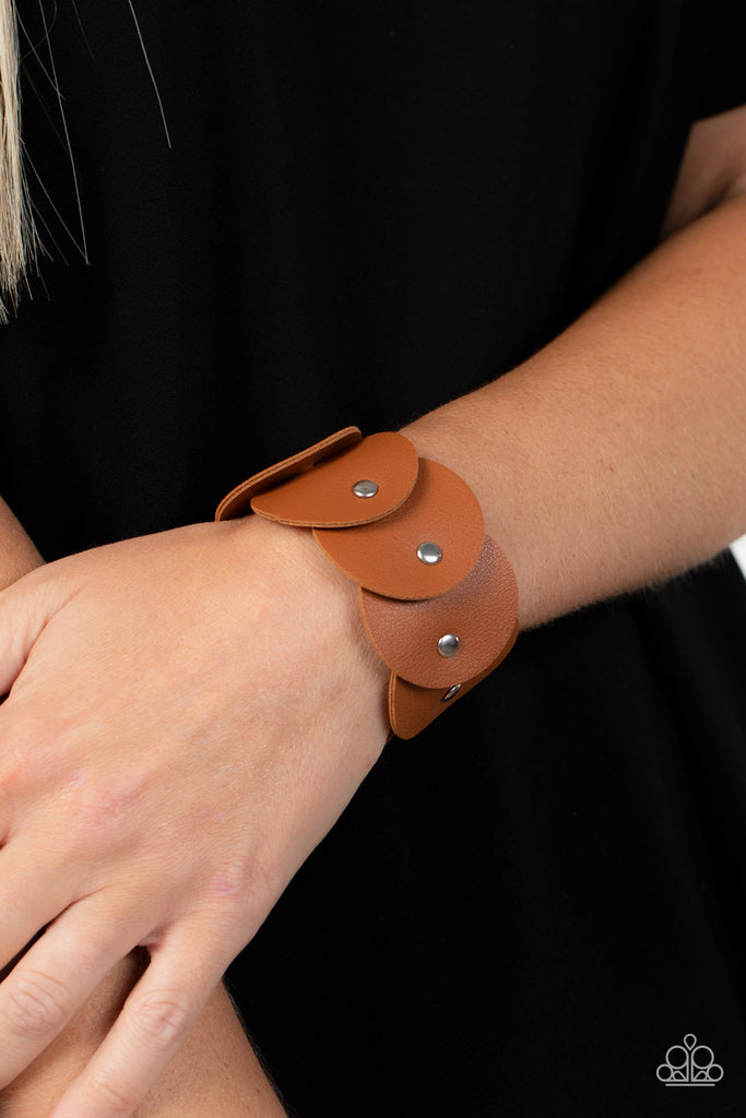 Rhapsodic Roundup - Brown Urban Bracelet-Paparazzi