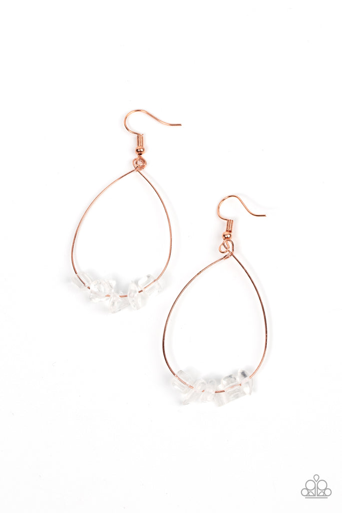 South Beach Serenity - Copper Paparazzi Earring - The Sassy Sparkle