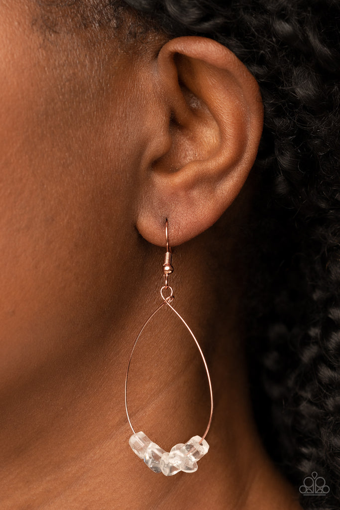 South Beach Serenity - Copper Earring-Paparazzi