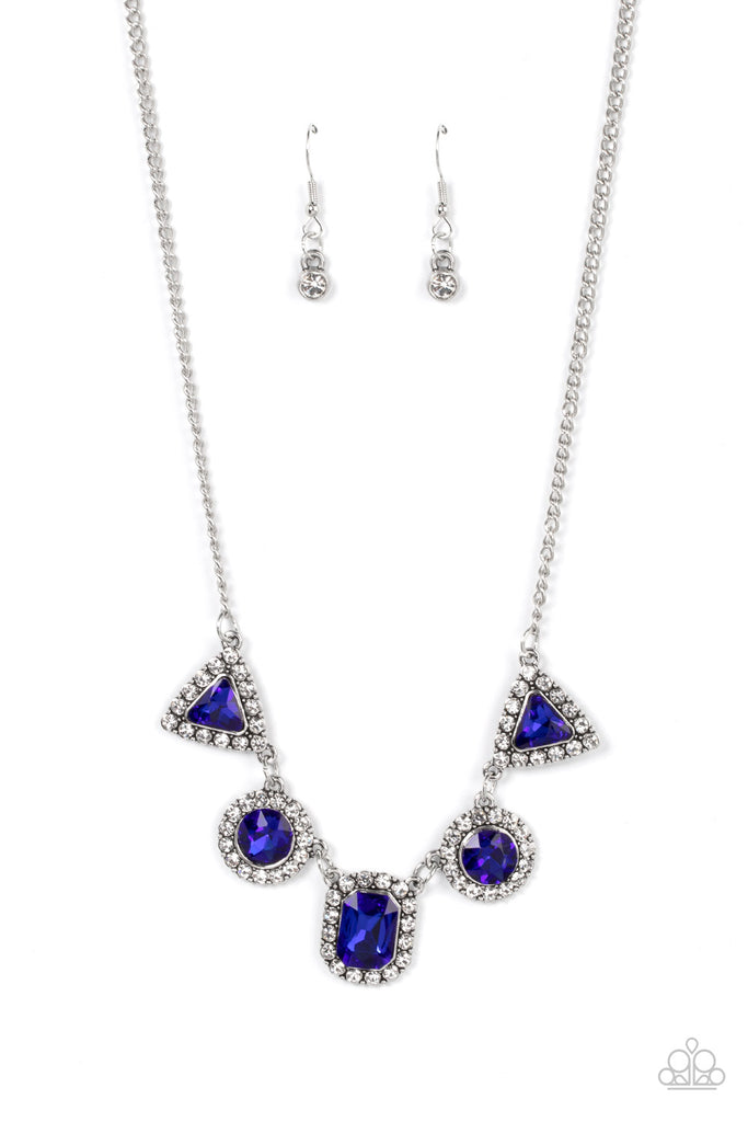 Posh Party Avenue - Blue Necklace-Paparazzi