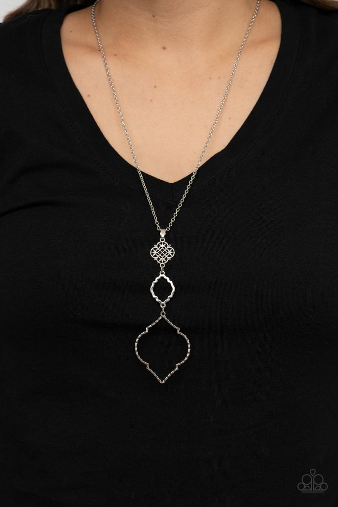 Marrakesh Mystery - Silver Necklace-Paparazzi