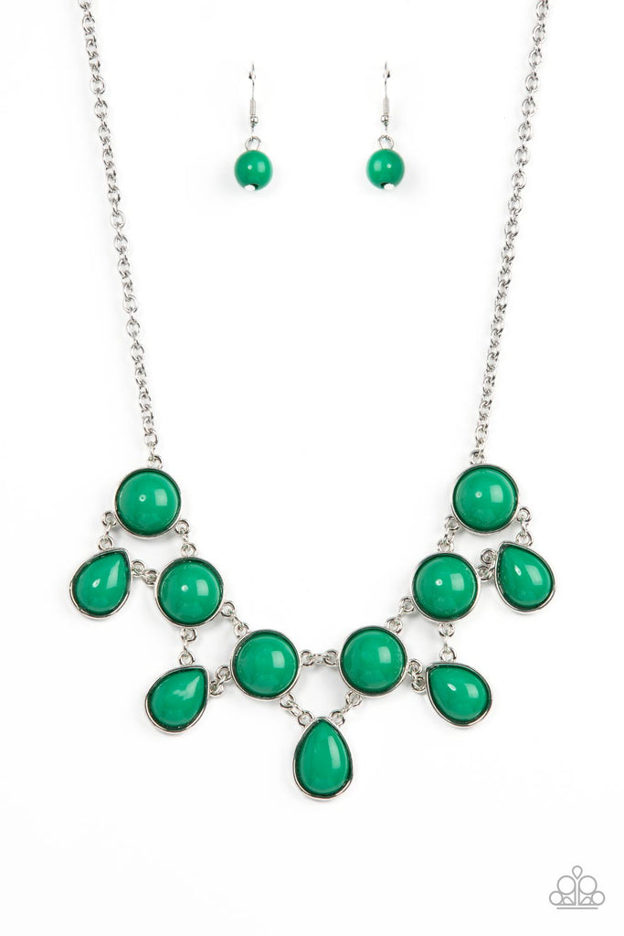 Very Valley Girl - Green Necklace-Paparazzi