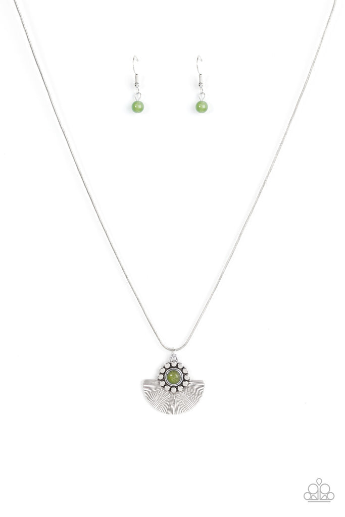 Magnificent Manifestation - Green Paparazzi Necklace - The Sassy Sparkle