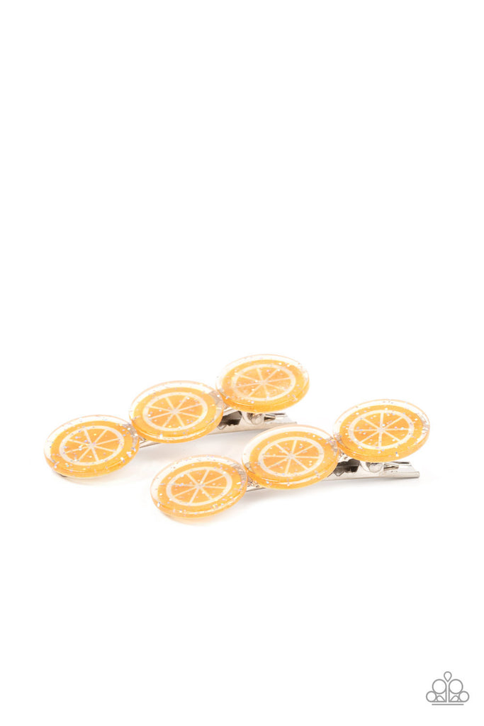 Charismatically Citrus - Orange Paparazzi Hairclips - The Sassy Sparkle