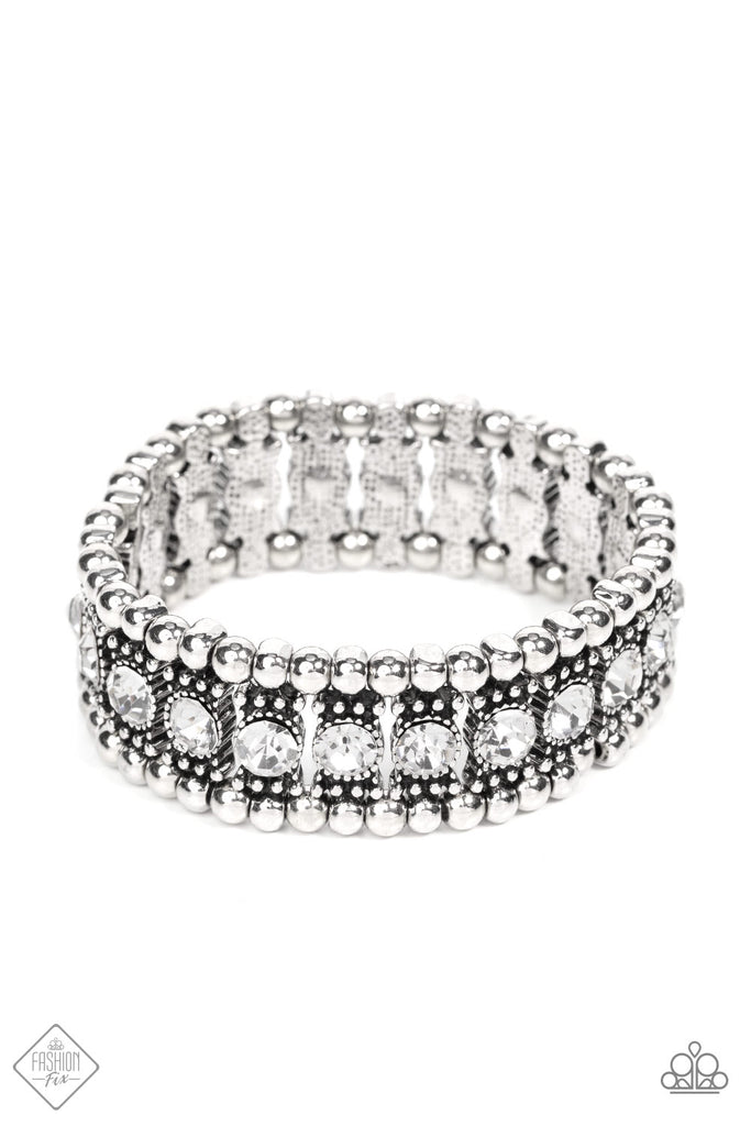 Ritzy Reboot - White Bracelet-Paparazzi