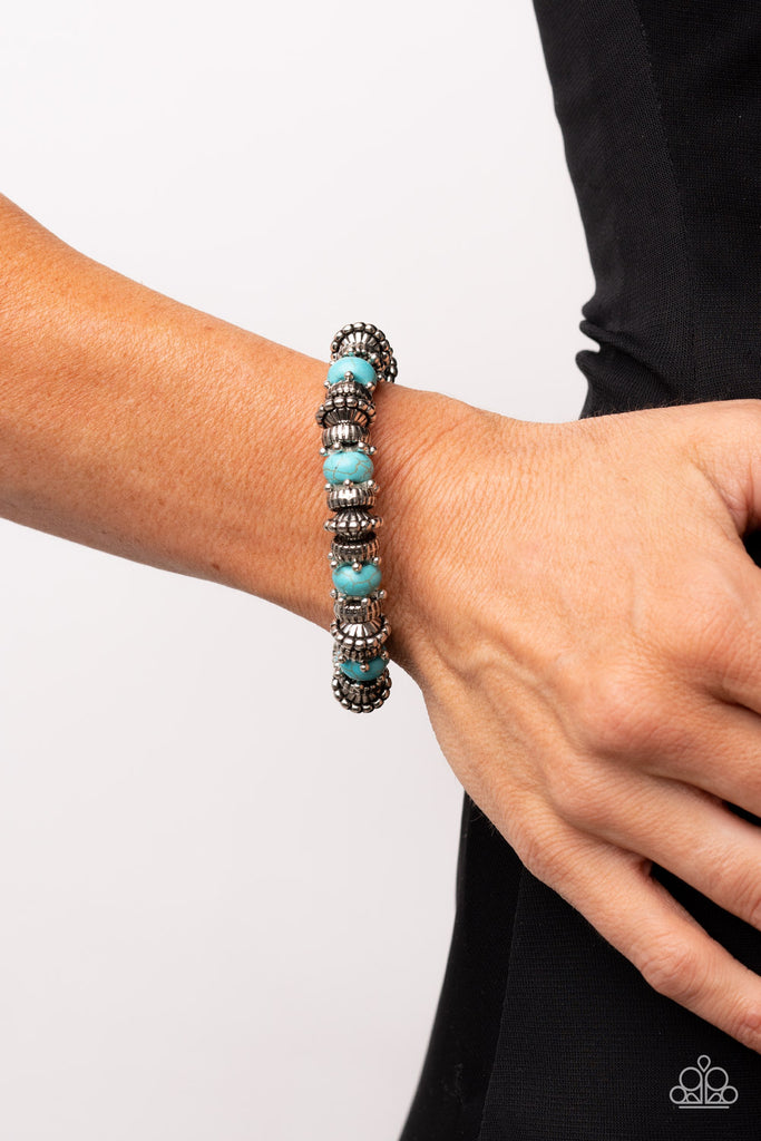 Canyon Crusher - Blue Paparazzi Bracelet - The Sassy Sparkle