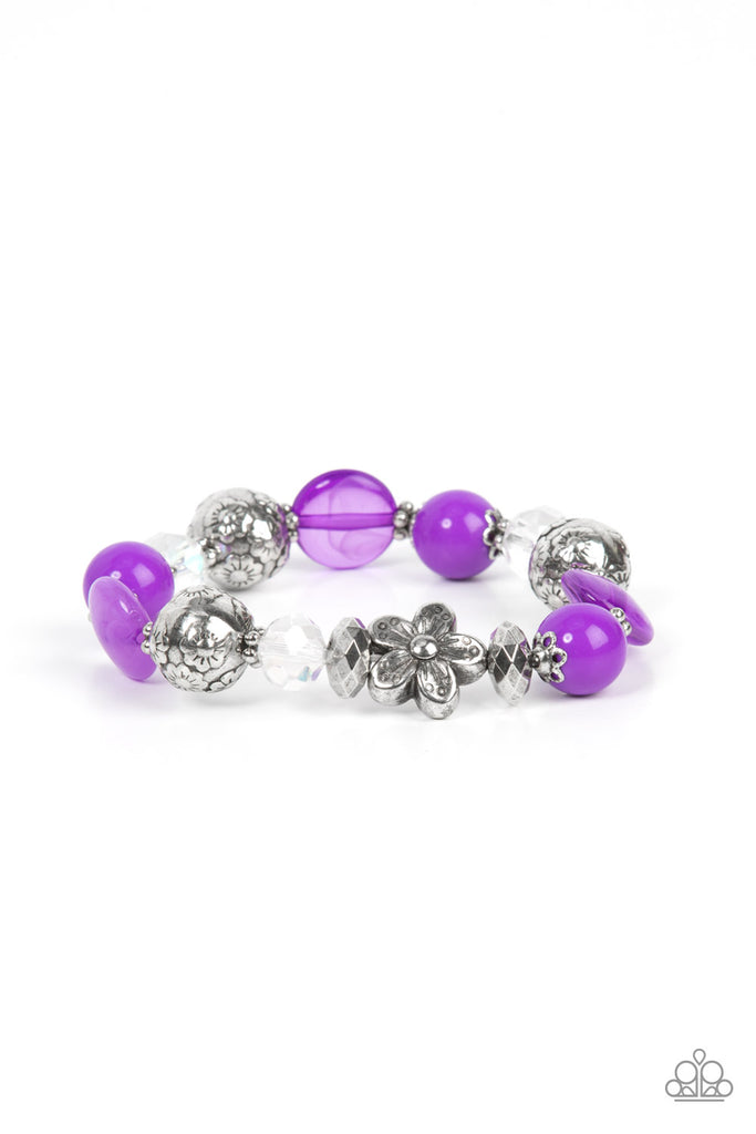 Pretty Persuasion - Purple Bracelet-Paparazzi