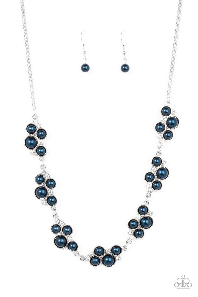 GRACE to the Top - Blue Pearl Necklace-Paparazzi