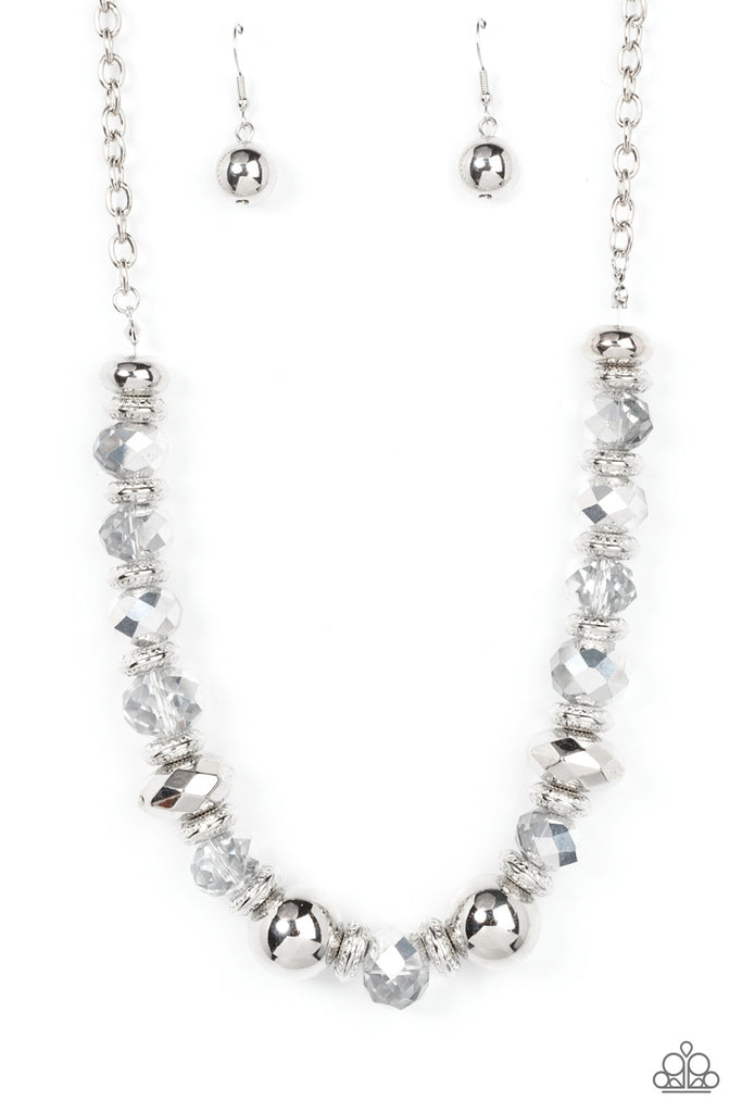 Interstellar Influencer - Silver Necklace-Paparazzi