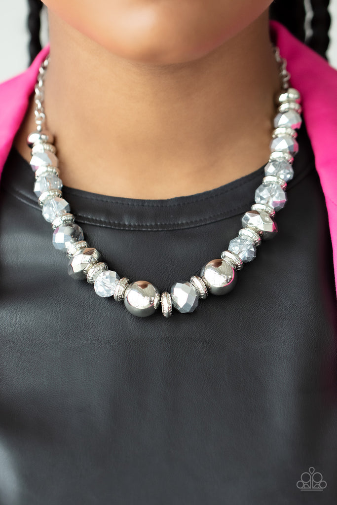 Interstellar Influencer - Silver Paparazzi Necklace - The Sassy Sparkle