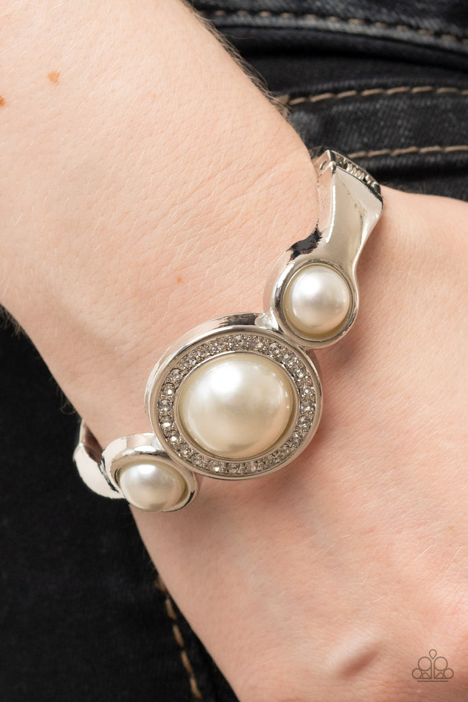 Debutante Daydream - White Pearl Bracelet-Paparazzi