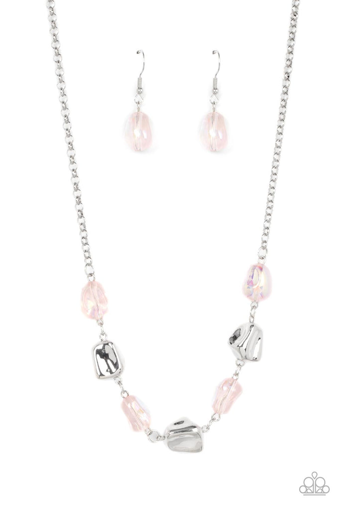 Inspirational Iridescence - Pink Necklace-Paparazzi