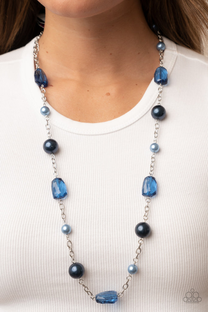 A-List Appeal - Blue Pearl Necklace-Paparazzi
