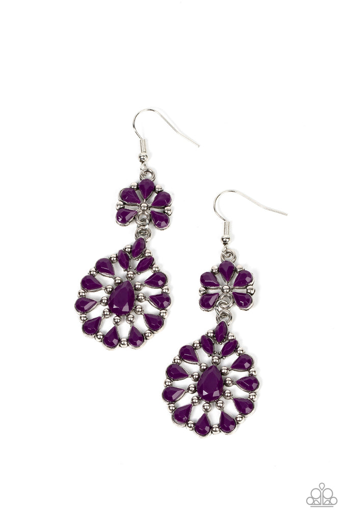 Posh Palooza - Purple Earring-Paparazzi