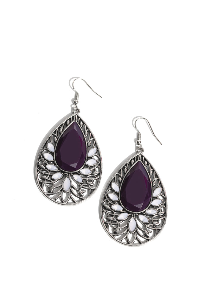 Floral Fairytale - Purple Paparazzi Earring - The Sassy Sparkle