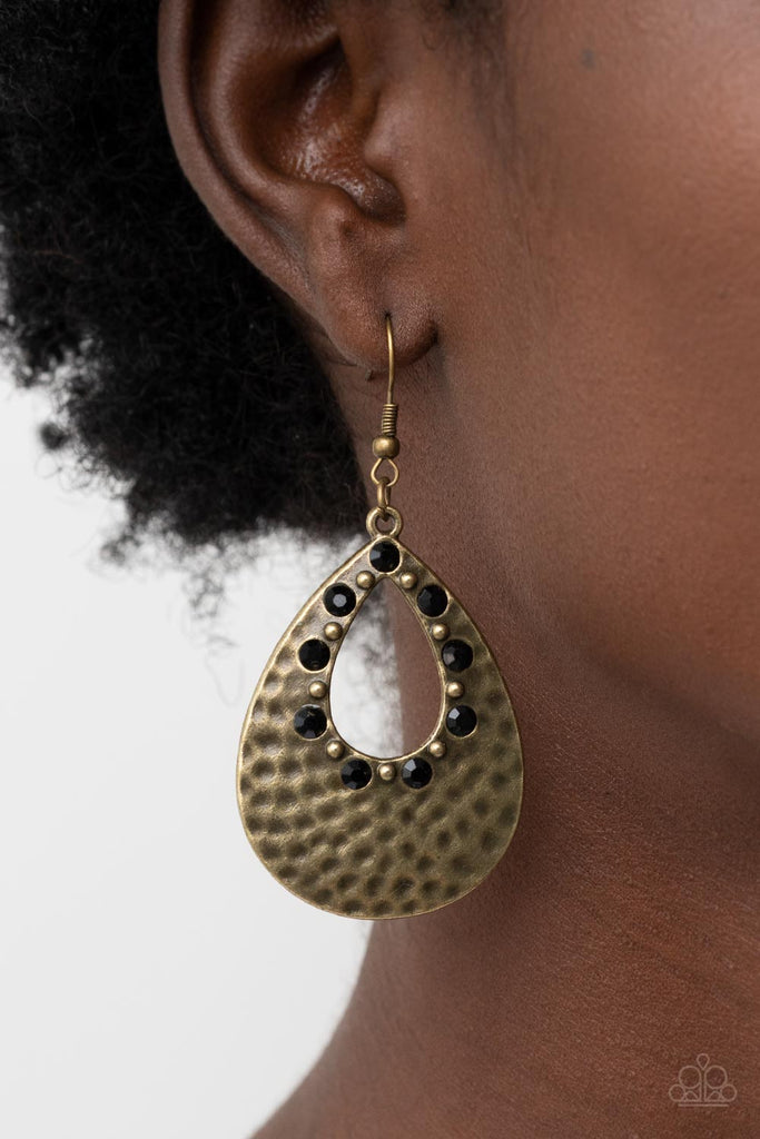 Terraform Twinkle - Black Paparazzi Earring - The Sassy Sparkle