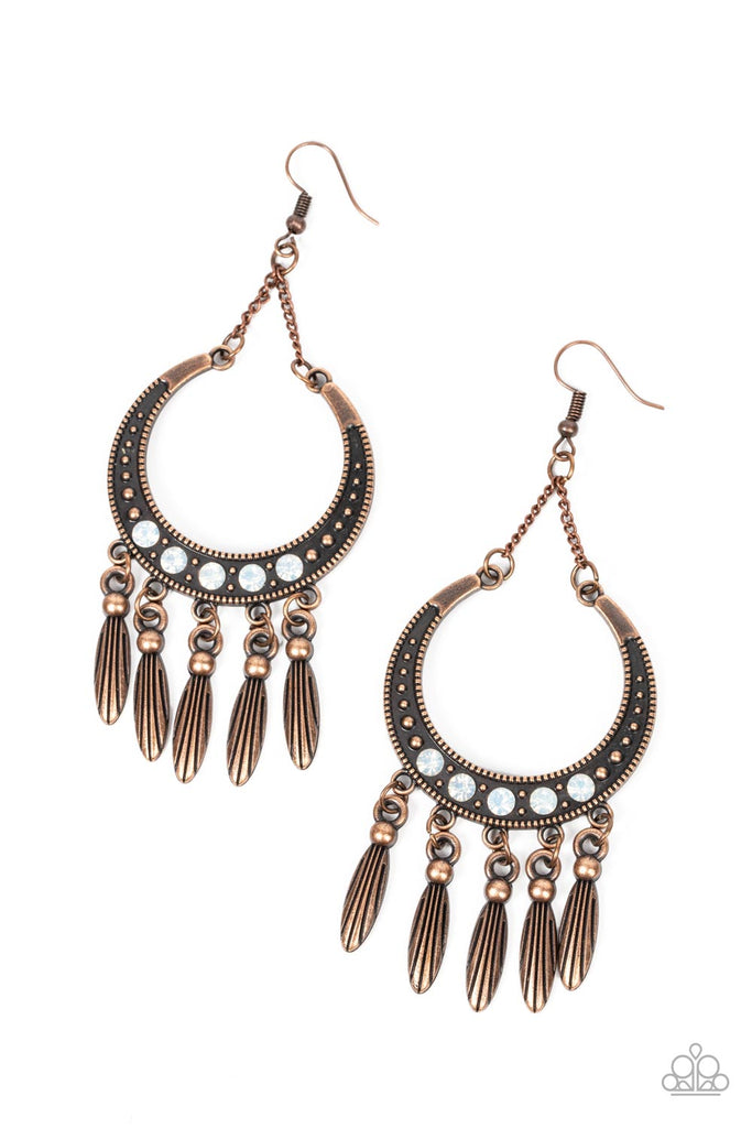Day to DAYDREAM - Vintage Copper Earring-Paparazzi