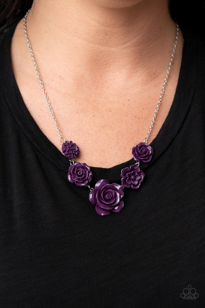 PRIMROSE and Pretty - Purple Necklace-Paparazzi