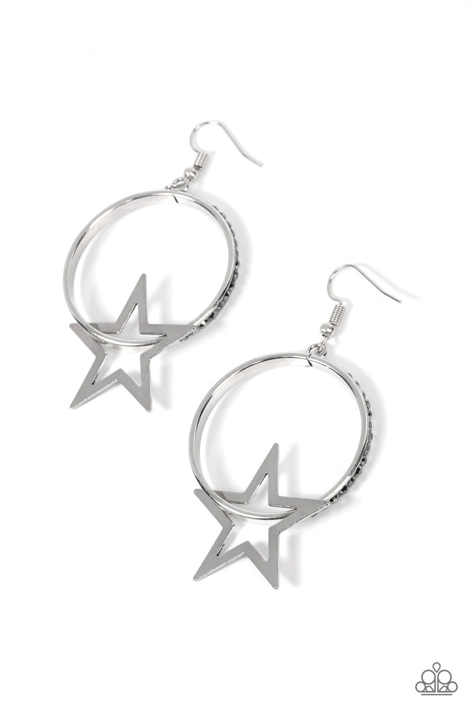 Superstar Showcase - Silver Earring-Paparazzi