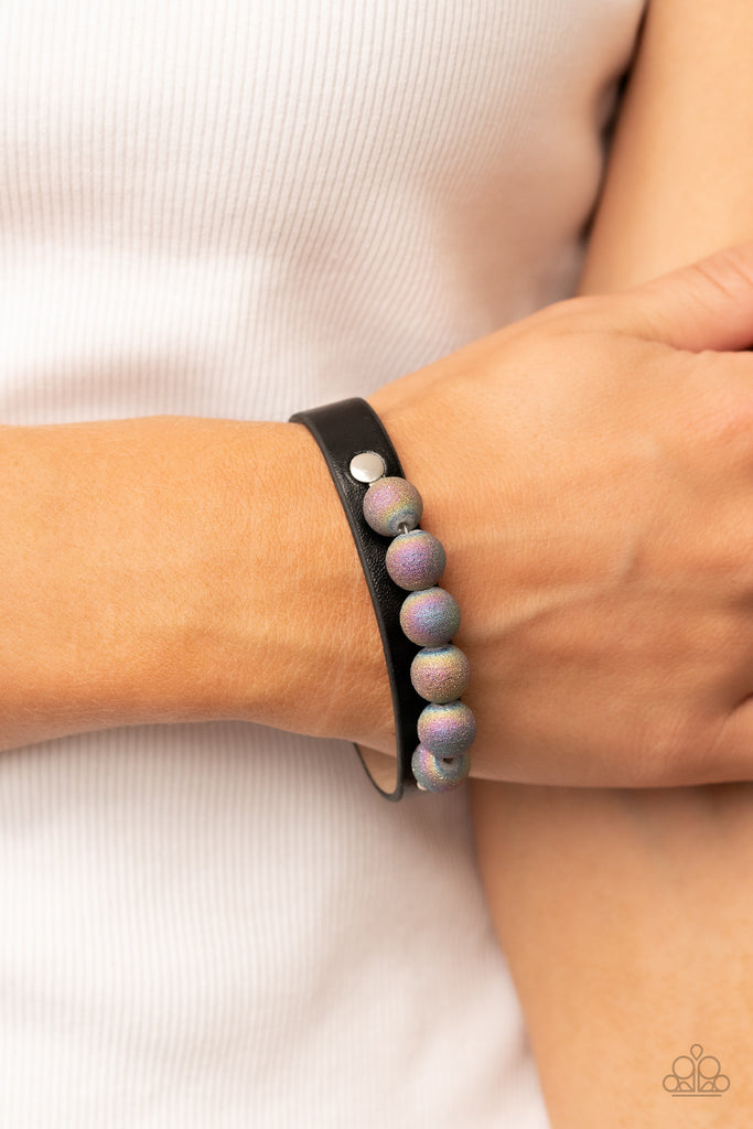 Saturn Safari - Black Urban Bracelet-Paparazzi