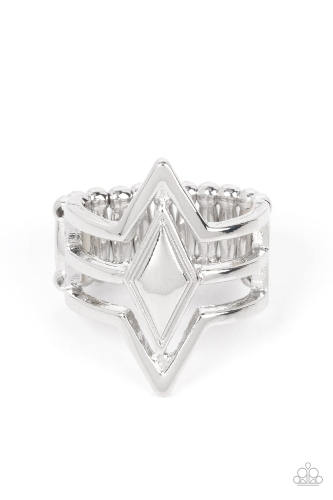 Deceivingly Diamond - Silver Ring-Paparazzi