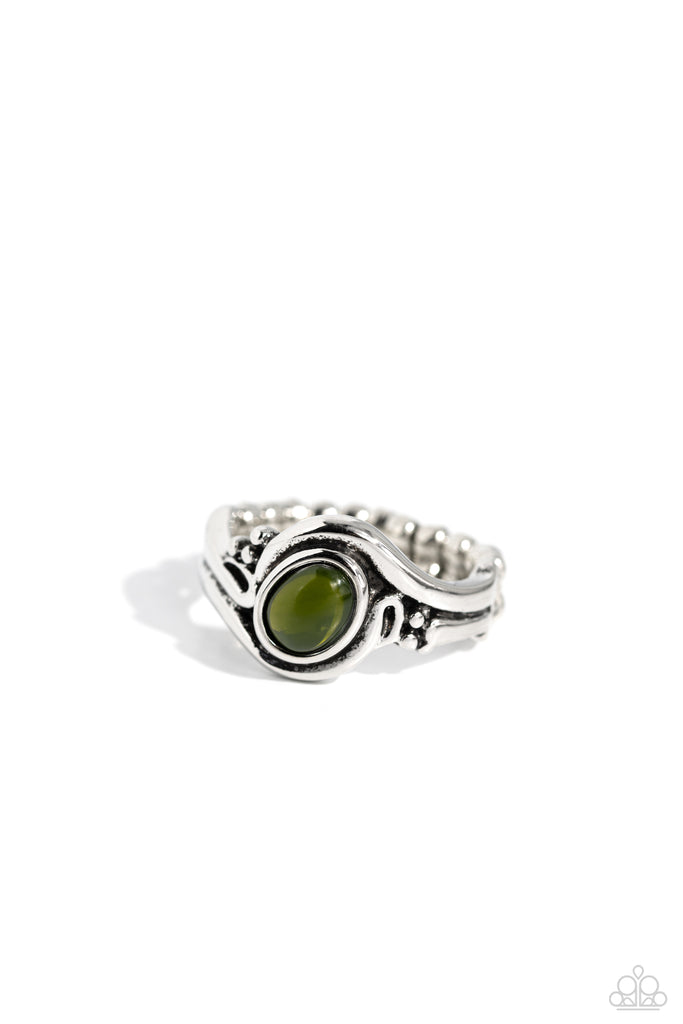 Casually Chromatic - Green Ring-Paparazzi