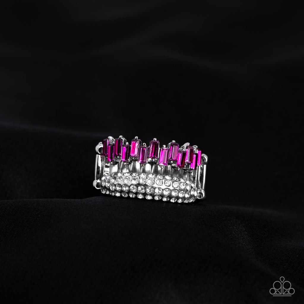 Hold Your CROWN High - Pink Paparazzi Ring - The Sassy Sparkle