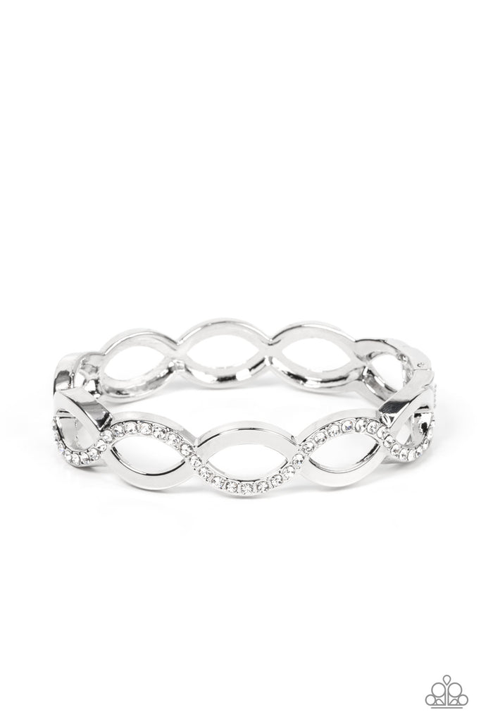 Tailored Twinkle - White Paparazzi Bracelet - The Sassy Sparkle