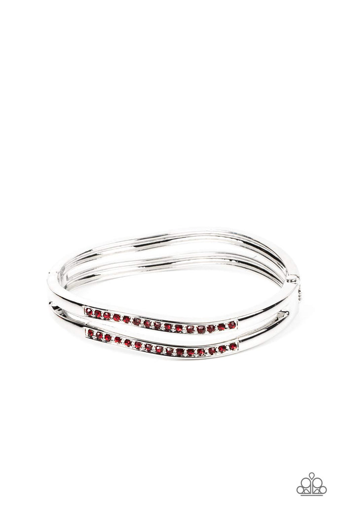 Gen Z Glamour - Red Bracelet-Paparazzi