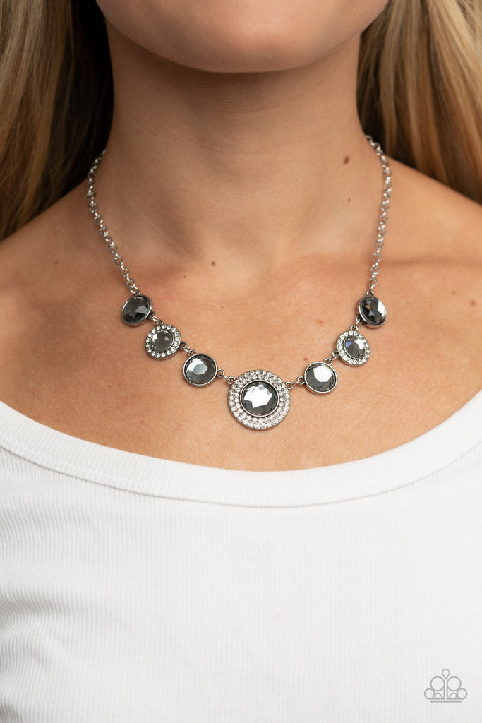 Extravagant Extravaganza - Silver Necklace-Paparazzi