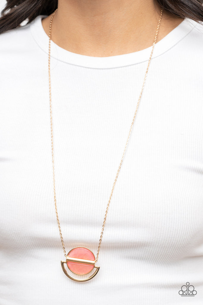 Ethereal Eclipse - Pink Paparazzi Necklace - The Sassy Sparkle