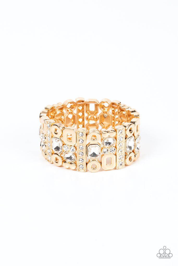 Dynamically Diverse - Gold Bracelet-Paparazzi