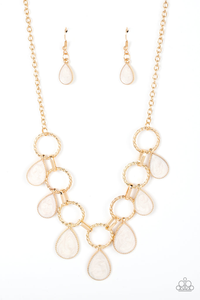 Golden Glimmer - Gold Necklace-Paparazzi