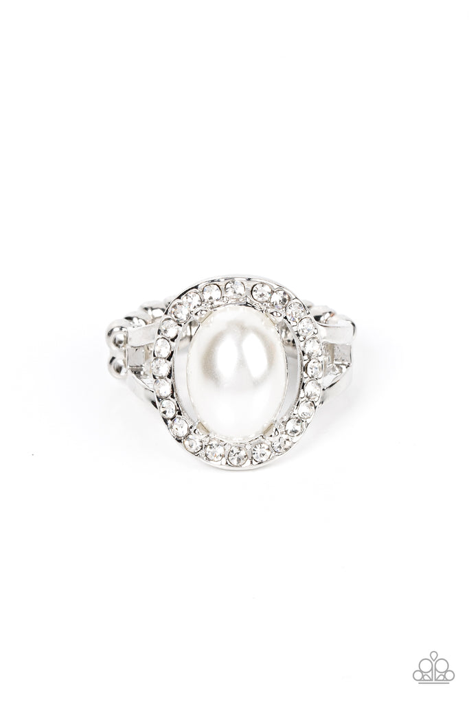 Seize the Shimmer - White Pearl Ring-Paparazzi