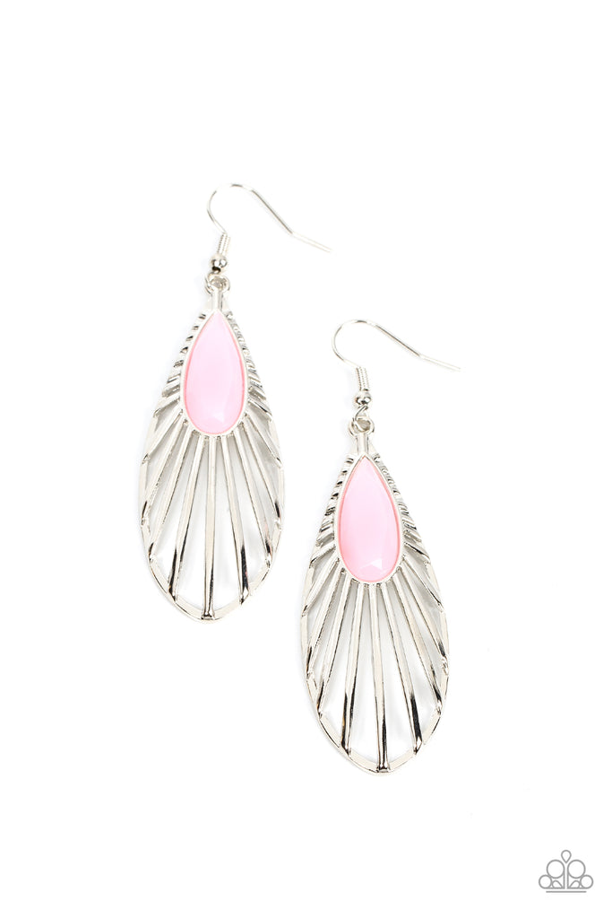 WING-A-Ding-Ding - Pink Paparazzi Earring