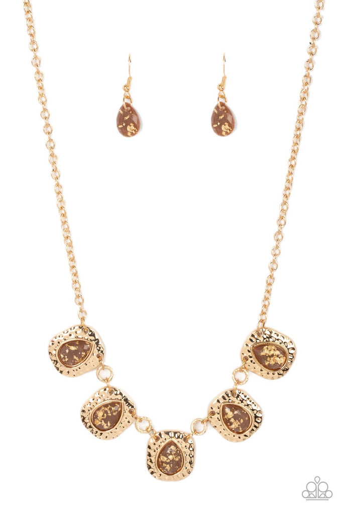 Mayan Masterpiece - Brown Paparazzi Necklace - The Sassy Sparkle