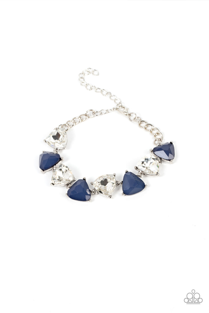 Pumped up Prisms - Blue Paparazzi Bracelet - The Sassy Sparkle