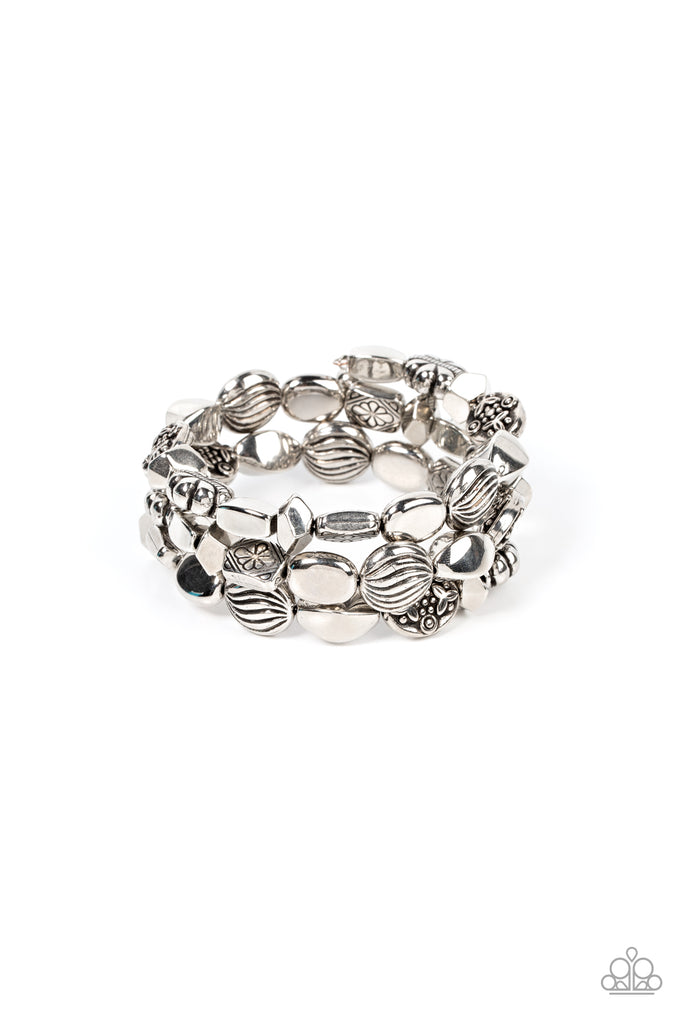 Charmingly Cottagecore - Silver Bracelet-Paparazzi